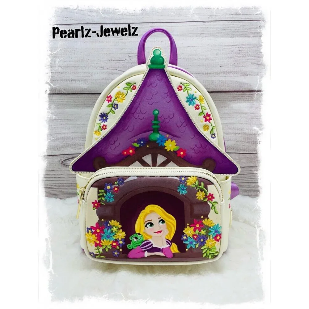 Loungefly Disney Princess Rapunzel Tangled Tower Scene Mini Backpack NWT - Picture 1 of 7